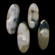 Load image into Gallery viewer, Ocean Jasper Patterned Oval Pendant Beads| 45x18x8mm|White Black Pink| 4 Beads |