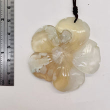 Load image into Gallery viewer, Quartz Pendant Flower | 55x8mm | Lavender White | 1 Bead |