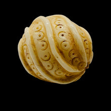 Load image into Gallery viewer, Carved Octopus Tentacle Swirl Waterbuffalo Bone Bead 10760A