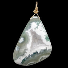 Load image into Gallery viewer, Ocean Jasper 14K Gold Filled Freeform | 2.25 | Green/White/Gold | 1 Pendant