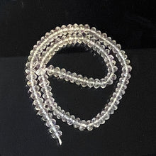 Load image into Gallery viewer, Quartz Clear Faceted Rock Crystal Rondelle Strand | 8x5mm | Clear | 90 Beads |