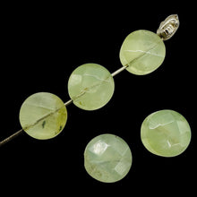 Load image into Gallery viewer, Green Tourmaline Faceted Round Beads 10x6mm 5 Natural Gemstone Beads