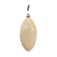 Load image into Gallery viewer, Mookaite Australian Sterling Silver Marquise Cut Pendant | White | 2 1/4" Long |
