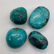 Load image into Gallery viewer, Turquoise Nugget Beads | 18g | 23x10 to 19x9mm | Blue, Black | 4 Beads |