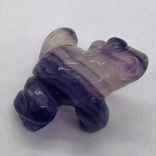Load image into Gallery viewer, Frog Fluorite Glass Frog Figurine | 42x33x26mm | Purple , Clear