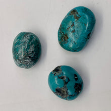 Load image into Gallery viewer, Turquoise Nugget Beads |19g | | 25x10 to 18x13mm | Blue, Black | 3 Beads |