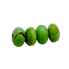 Load image into Gallery viewer, Gaspeite Hi Grade 4mm Rondelle Beads | 4mm | Green Brown | 4 Beads |