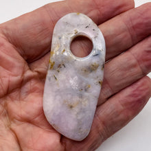 Load image into Gallery viewer, Peruvian Opal 15g Abstract Cut | 56x29x6mm | White. Gray, Pink | 1 Pendant Bead|