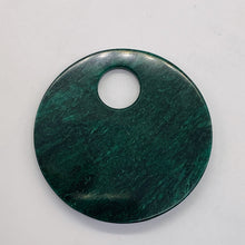 Load image into Gallery viewer, Green African Jade 50mm Pi Circle Pendant Bead