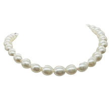 Load image into Gallery viewer, White Pear Shaped 9mm to 12mm FW Pearls Strand 103104