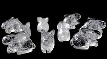 Load image into Gallery viewer, Hoppy 2 Carved Clear Quartz Bunny Rabbit Beads | 22x12x10m | Clear