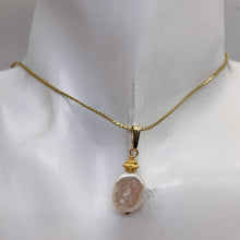 Load image into Gallery viewer, Pearl 14kgf Earrings Pendant Set | 1 1/4" Long | Yellow Gold | 1 Matched Set |