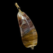 Load image into Gallery viewer, Ocean Jasper 14K Gold Filled Pendant | 2 1/2" Long | Pink, Orange, Gray |