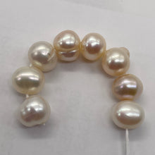 Load image into Gallery viewer, Natural Rich Cream Pink Fresh Water Pearl Parcel | 9 to 10mm | 8 Pearls |