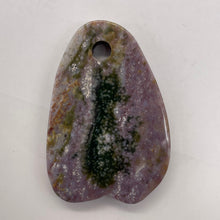 Load image into Gallery viewer, Fancy Jasper Flat Teardrop Pendant Bead | 60x40x7mm | Mauve Green | 1 Bead |