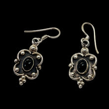 Load image into Gallery viewer, Stellar! Black Onyx Sterling Silver Drop/Dangle Earrings | 1 1/2" Long |