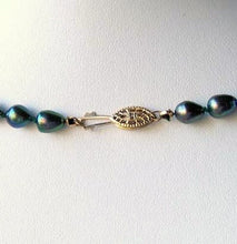 Load image into Gallery viewer, Fab Blue Peacock Freshwater Pearl & 14Kgf 26 inches Strand/String Necklace 9811