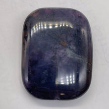 Load image into Gallery viewer, Purple Sage Plume Agate Rectangle Pendant Bead | 39x30x8mm | Midnight | 1 Bead |