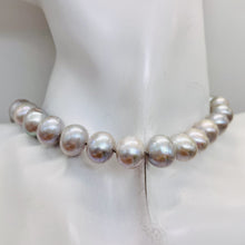 Load image into Gallery viewer, 11mm Natural Platinum Freshwater Pearl 19 inch Necklace 9810