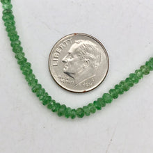 Load image into Gallery viewer, 7 Beads of Tsavorite Garnet Faceted Roundel Beads 3287