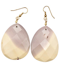 Load image into Gallery viewer, Desert Dune Purple Sky Natural Mookaite 14K Golf Filled Earrings | 2 3/4" Long |