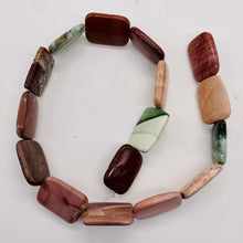 Load image into Gallery viewer, Exotic Imperial Jasper 25x18x5mm Bead Strand 110272