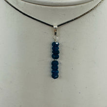 Load image into Gallery viewer, Dazzle Blue Apatite Moon Goddess 14K Gold Filled Pendant | 1" Long |