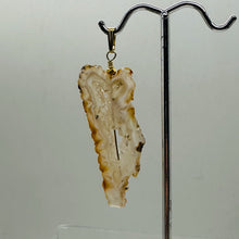 Load image into Gallery viewer, Druzy Agate Slice Designer 14kgf Pendant | 2 1/4" Long | Druzy Agate Crystal |