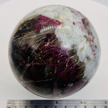 Load image into Gallery viewer, Garnet Crystal 645g Sphere | 3" | Red White | 1 Collector's Item |