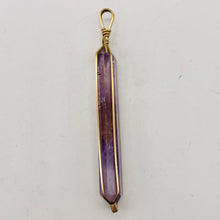 Load image into Gallery viewer, Ametrine 14K Gold Wire Wrap Rectangle Point | 3" Long | Purple Gold | 1 Pendant|
