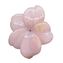 Load image into Gallery viewer, Pink Peruvian Opal Carved 34cts Flower Pendant Bead | 35x32x4mm | Pink | 1 Bead|