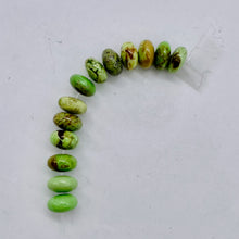 Load image into Gallery viewer, Gaspeite High Grade 7mm Rondelle Beads | 7mm | Green Brown | 2 Beads |