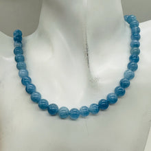 Load image into Gallery viewer, Aquamarine AAA 8mm Round Bead Strand | 16" Long | Blue | 50 Beads |