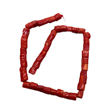 Load image into Gallery viewer, Natural AAA Red Coral Branch Bead Strand | 4x6mm | 44 Beads |