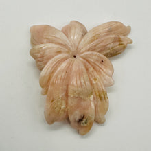 Load image into Gallery viewer, Peruvian Opal 163ct Carved Flower Pendant Bead | 60x80x7mm | Pink | 1 Bead |