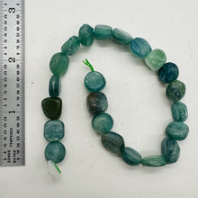 Load image into Gallery viewer, Kyanite Polished Rounded Nugget16" Strand | 10x10x6mm | Green, Silver| 45 Beads|