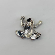 Load image into Gallery viewer, Marcasite Sterling Silver Frog Pin | 1 1/4" Long | Silver | 1 Sweater Pin |