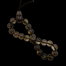 Load image into Gallery viewer, Smoky Quartz 7" Strung Strand Round Beads | 8mm | Smoky Clear | 21 Beads |