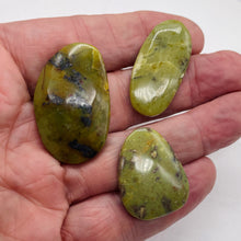 Load image into Gallery viewer, Turquoise Faustite Freeform Beads| 40x25 to 30x24mm| Chartreuse, Black| 3 Beads|