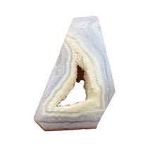 Load image into Gallery viewer, Chalcedony Druzy 28ct Designer Cut Pendant Bead| 29x21x8mm| Blue|1 Pendant Bead|