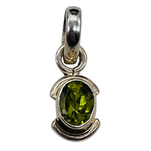 Load image into Gallery viewer, Peridot Sterling Silver Drop Pendant | 3/4" Long | Green | 1 Pendant |