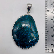 Load image into Gallery viewer, Chrysocolla Sterling Silver Oval Pendant | 2" Long | Blue, Green | 1 Pendant |