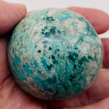 Load image into Gallery viewer, Azurite Display Sphere | 1 7/8" | Green White | 171g | 1 Collector's Item |