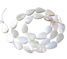 Load image into Gallery viewer, Sexy Ebony Shell 16x9mm Tear Drop Bead Strand 108258