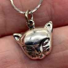 Load image into Gallery viewer, Kitty Cat Sterling Silver Charm | 3/4" Long | Silver | 1 Pendant |