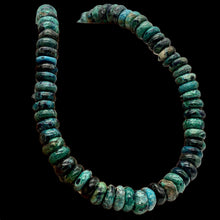 Load image into Gallery viewer, Gorgeous Blue Green Gemstone Beads Rondelle 16 inch strand of Chrysoprase 8x4mm