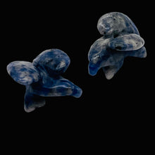 Load image into Gallery viewer, 2 Soaring Carved Sodalite Eagle Beads | 18x18x7mm | Blue white