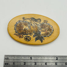 Load image into Gallery viewer, Chinese Year of the Dragon Pendant Bead | 2" Long | Tan, Brown| 1 Pendant Bead |