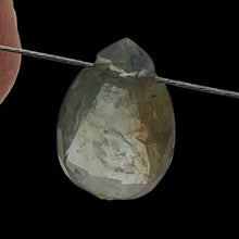 Load image into Gallery viewer, Natural Grey Blue Sapphire Faceted Briolette Bead | 1.7 ct | 10x6x3mm |