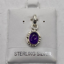 Load image into Gallery viewer, Amethyst Sterling Silver Drop Pendant | 3/4" Long | Purple | 1 Pendant |